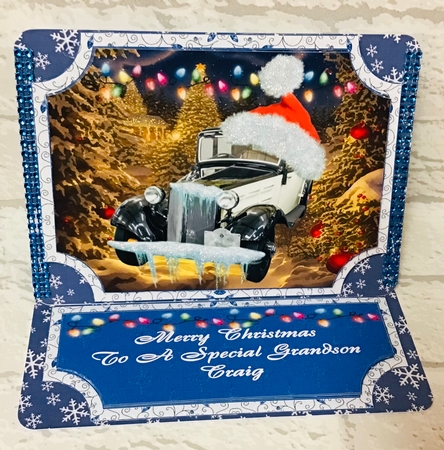 Christmas car easel and layered stopper(no base) 8 by Anita Henery