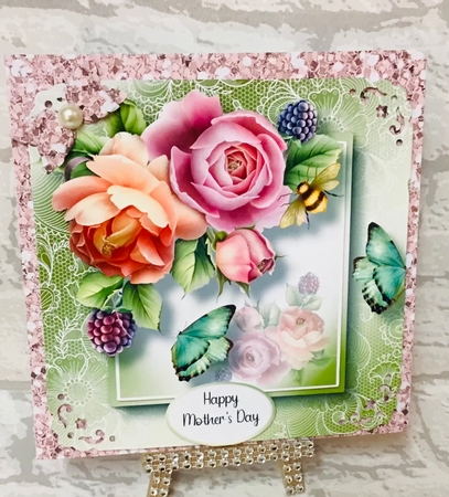 Lovely Lace Back Floral QUICK TOPPER Bumper Kit by Anita Henery