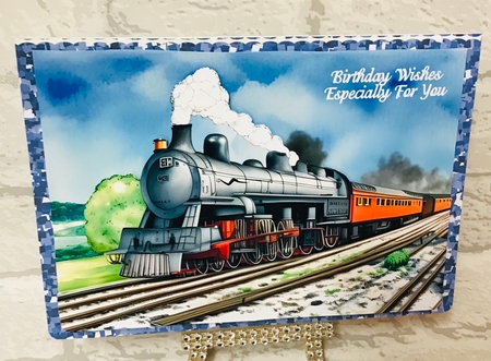 Steam trains by Anita Henery