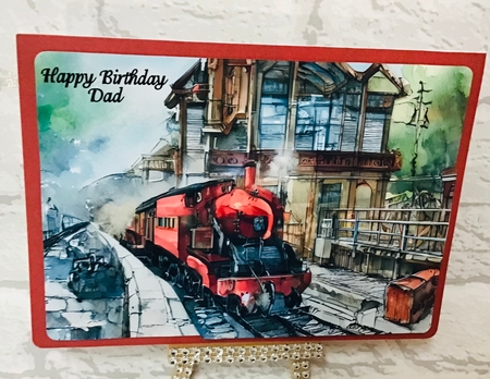 Steam trains by Anita Henery