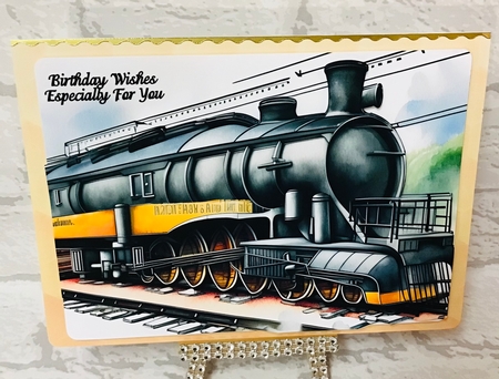 Steam trains by Anita Henery