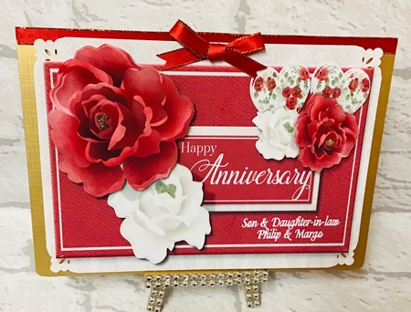Anniversary Roses A5 by Anita Henery