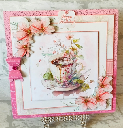 Cup Of Flowers Bumper Kit#1 by Anita Henery