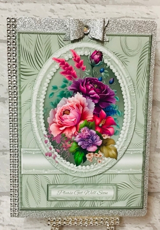 Lovely Floral Get Well Topper - Card Two by Anita Henery