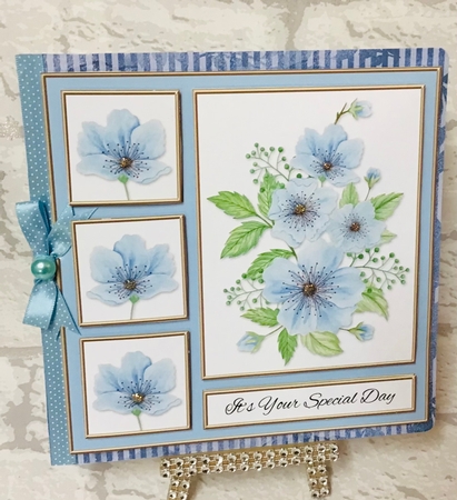 12 Lovely Floral Birthday Toppers Bumper Kit #1 by Anita Henery