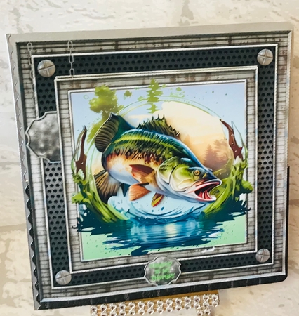 Bass Fishing 2 - Mini Kit by Anita Henery