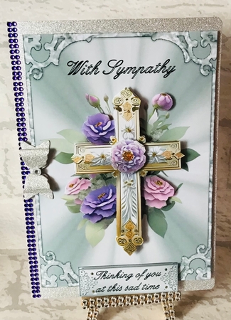 Sympathy Cross Bumper Kit 20 - 10 sheets, Card fronts, decoupage, inserts, and greeting boxes by Anita Henery
