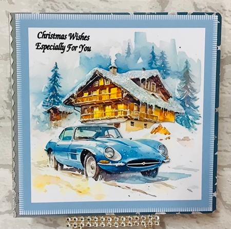 Winter cabin cars by Anita Henery