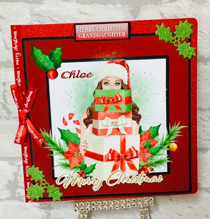 CHRISTMAS GIRL WITH GIFTS by Anita Henery
