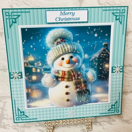 Cute snowman CARD FRONTS by Anita Henery