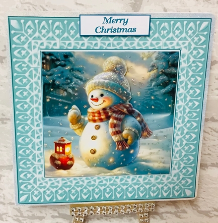 Cute snowman CARD FRONTS by Anita Henery