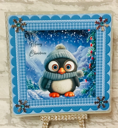 Christmas Penguins set1  by Anita Henery