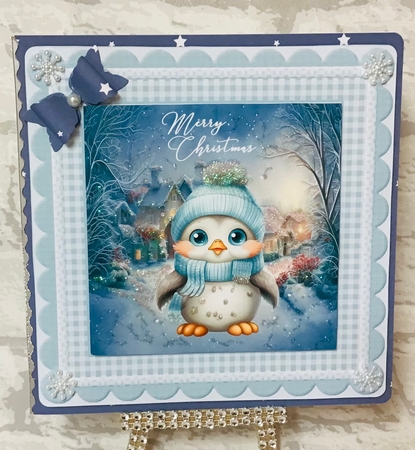 Christmas Penguins set1  by Anita Henery