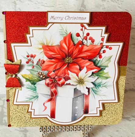 Floral Christmas gifts toppers by Anita Henery