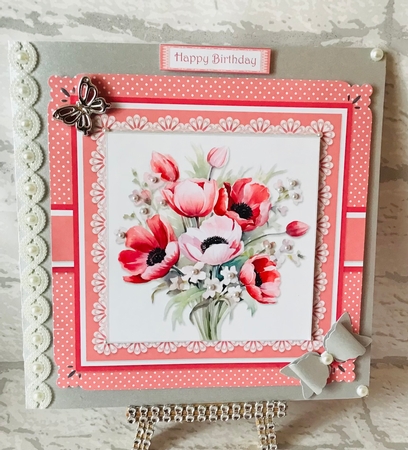 Lovely Anemones N Tulips Birthday/Get Well/Thanks by Anita Henery