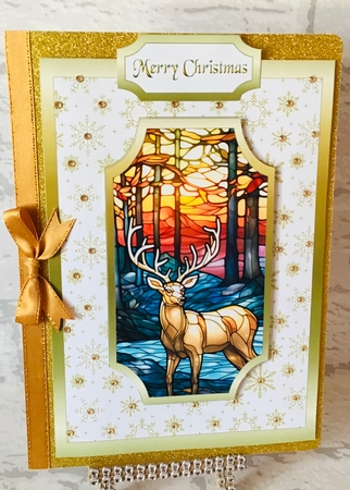 QC Stained glass reindeer by Anita Henery