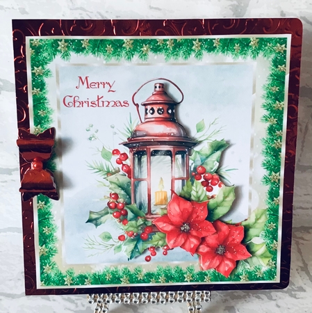Vintage Christmas appox 8 x 8 by Anita Henery