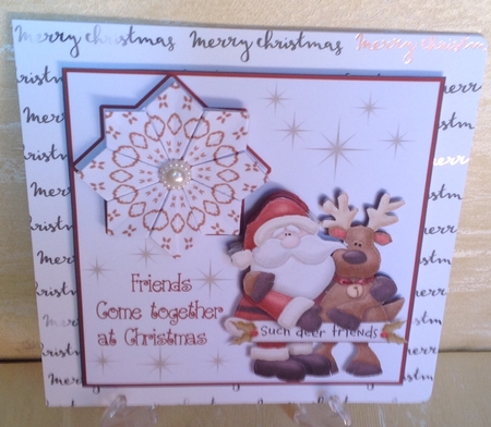 Dear Friends - Tea Bag Tiles +decoupage by Anita Henery
