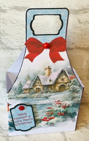 HAVE YOURSELF A VERY MERRY CHRISTMAS  bottle bag by Anita Henery