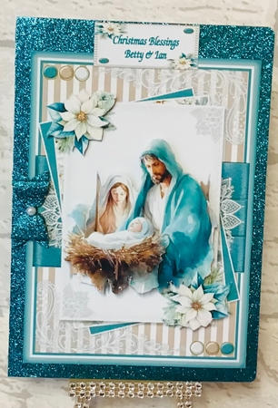 Teal and Kraft Christmas Two by Anita Henery