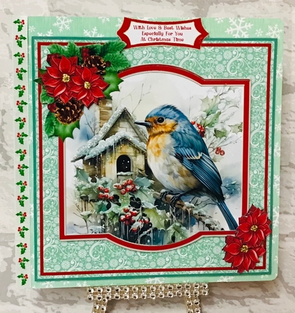 Christmas Robin, With Birdhouse - Mini Kit by Anita Henery