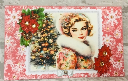 Retro Christmas Beauty - Money Wallet by Anita Henery