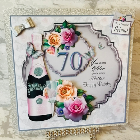 Female 70th Birthday In Lilac by Anita Henery