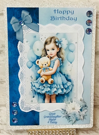 Girl in blue by Anita Henery