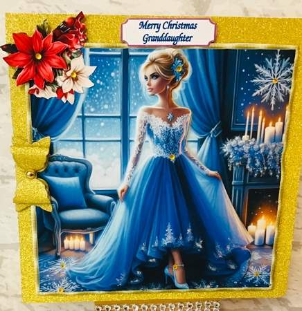 Christmas Joy Blue 3 by Anita Henery