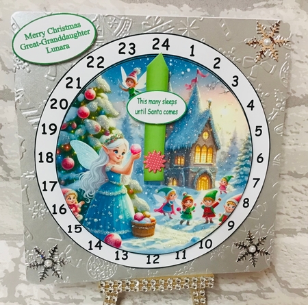 advent clock countdown princess 2 by Anita Henery