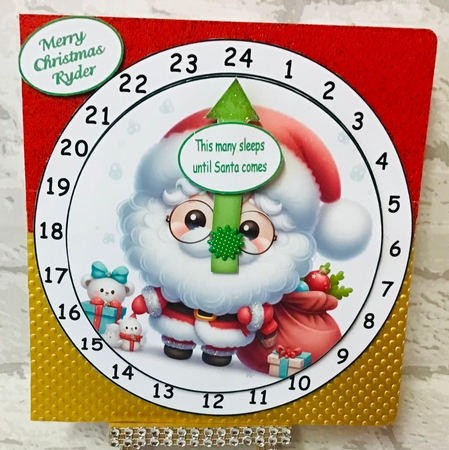 new advent clock christmas santa  new by Anita Henery