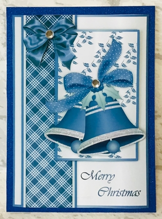 Christmas Bells 1 - A4 Card Front by Anita Henery