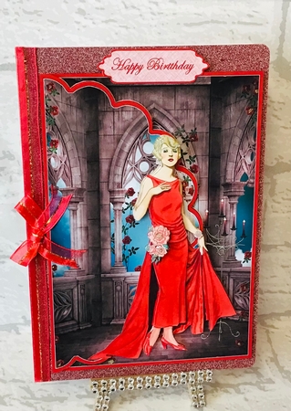 Red Hot Evening Envelope Card by Anita Henery