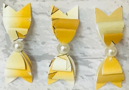 Gold Metallic, Embossed Effect Stars Background Paper by Anita Henery