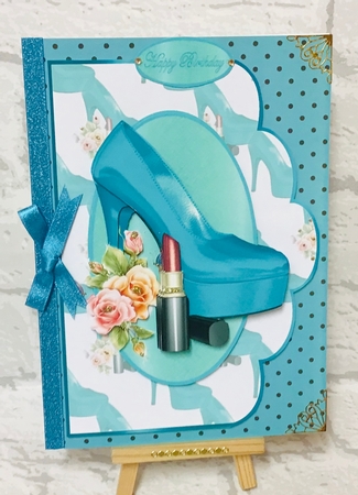 Elegant Aqua Shoes by Anita Henery