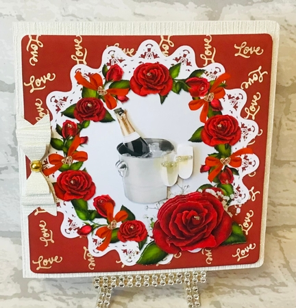 8x8 Anniversary Roses by Anita Henery