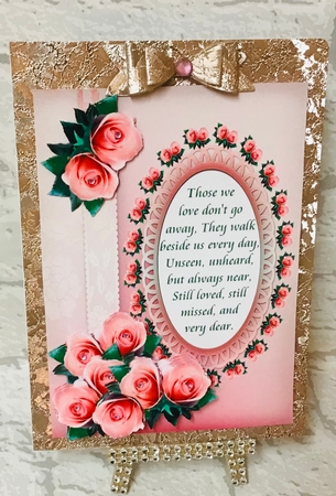 Pink Rose Sympathy by Anita Henery