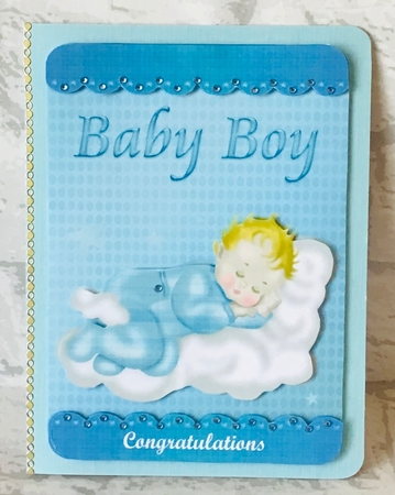 4 New Baby Boy Toppers by Anita Henery