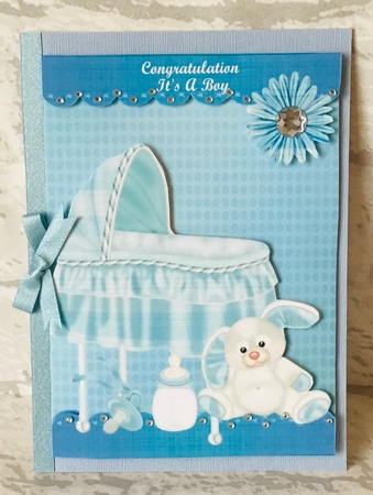 4 New Baby Boy Toppers by Anita Henery