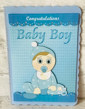 4 New Baby Boy Toppers by Anita Henery