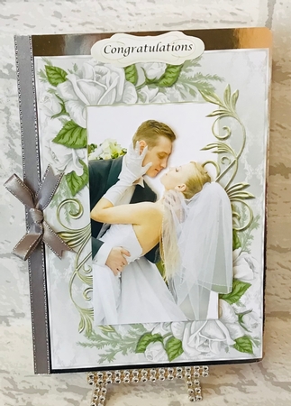 Beautiful Wedding and Corsage in Rose Frame Toppers by Anita Henery