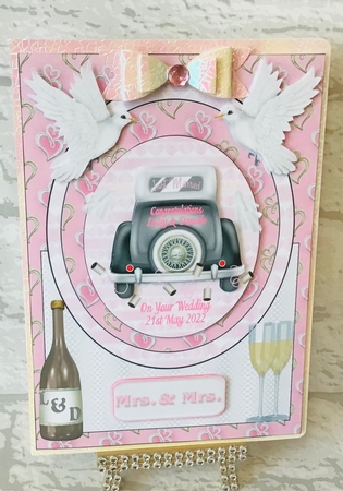 Female Wedding Card Front by Anita Henery