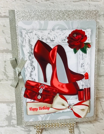 Put on Them Red Dancing Shoes A4 by Anita Henery