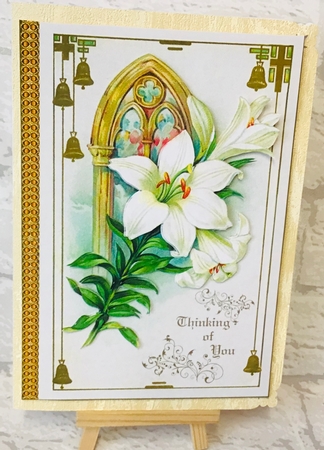 Thinking of You Lilies in Church by Anita Henery