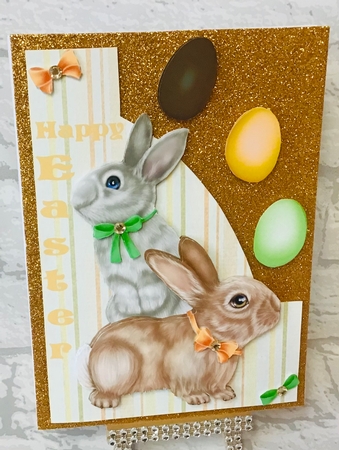 Shaped Card Easter by Anita Henery