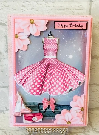 Pink Polka Dot Dress by Anita Henery
