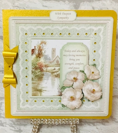 Sympathy Sepia Poppies Card Topper & Decoupage by Anita Henery
