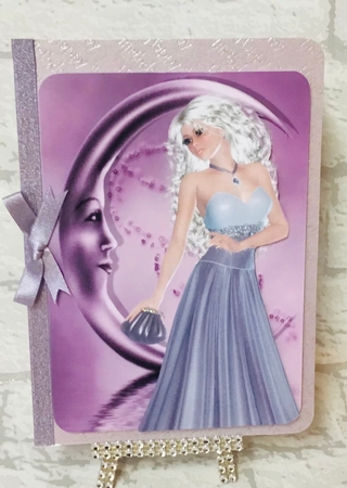 Lovely in Lilac A4 Card Front by Anita Henery