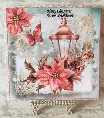 Beautiful Christmas Lantern Topper by Anita Henery