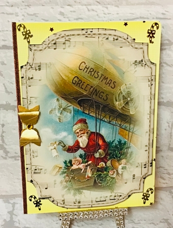 2 Shaped Sheet Music Christmas Toppers - Transport - Male by Anita Henery